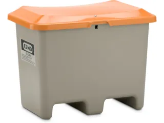 strooigoedbak,200l,HxBxD 690x890x600mm,GVK,grijs,deksel oranje - 1