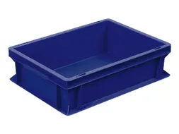 Euronorm Stapelkrat 120x400x300mm 11liter Gesloten Blauw