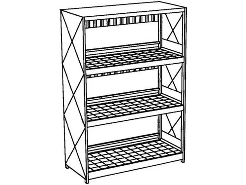 Stellingcontainer Gevaarlijke Stoffen Max. 30X200L Vaten Staand