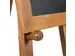 Chevalet bois dur marron clair pour tableau noir/panneau imprimé