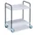 Universele Wagen Staalbuis 40kg 625x390mm 2 Etages Zilvergrijs