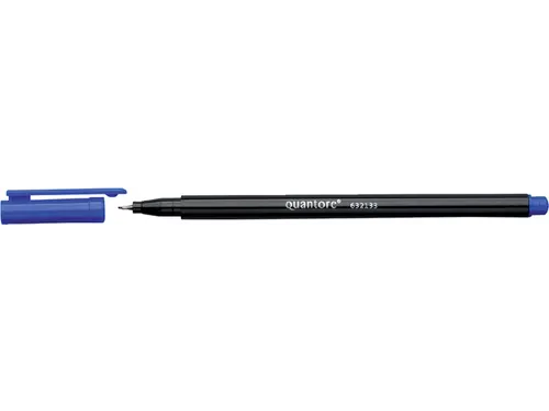Quantore Fineliner rond 0.4mm Blauw
