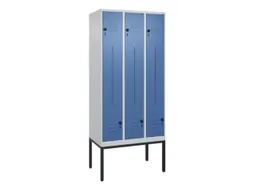 Z-garderobekast,HxBxD 2120x900x500mm,vak B 150/300mm,draaigrendel