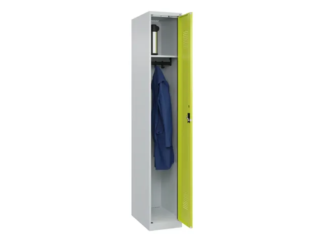 locker,HxBxD 1850x300x500mm,1vak,vak B 300mm,cil.-slot,staand op vloer