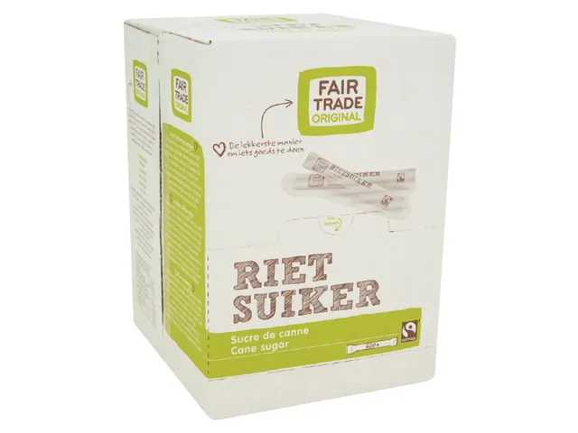 Rietsuikersticks Fairtrade Original 600 stuks