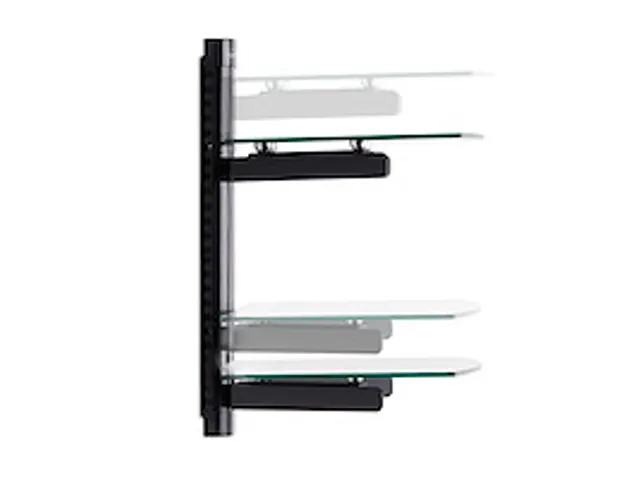 Dubbele Hangende Wandplanken voor Audio/Video Apparatuur