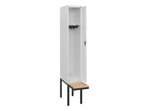 locker met bank,HxBxD 1950x300x815mm,1vak,vak B 300mm,cil.-slot