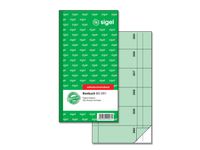 bonboekje Sigel zelfdoorschrijvend 10,5x20cm 360 nrs groen