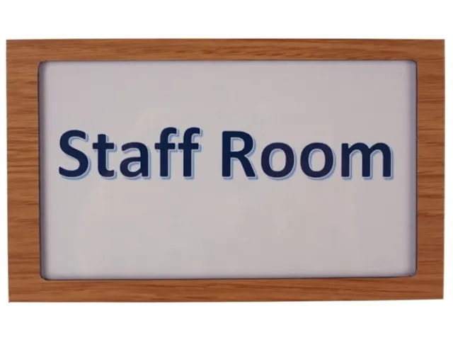 Plaque de porte modulable Prémium aspect bois 150x90mm
