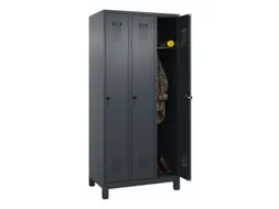 locker,HxBxD 1950x900x500mm,3vak,vak B 300mm,draaigrendel,voeten