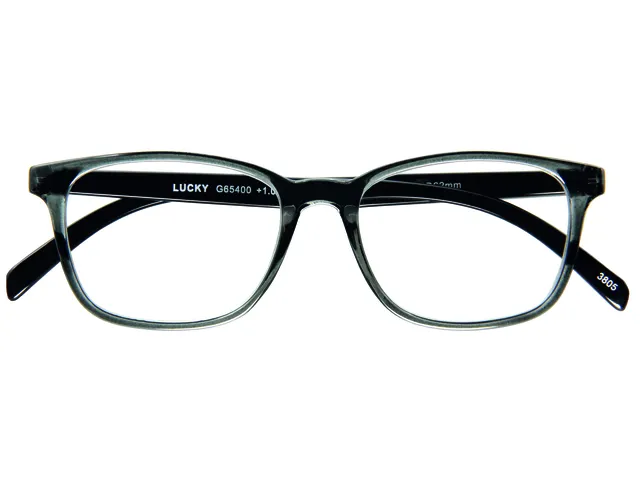 Leesbril I Need You +1.00 dpt Lucky grijs-zwart