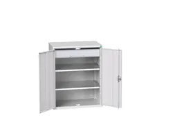 universele kast,HxBxD 1000x800x550mm,2xStalen bodem,1lade(n)