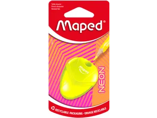 Maped I-Gloo potloodslijper NEON met opvangbakje 1-gaats Assorti - 2