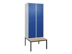 Dubbeldekse dekenkist,HxBxD 2120x800x815mm,2x2vak.,vak B 400mm