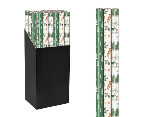 Geschenkpapier Kerst Luxe 70cmx2m assorti