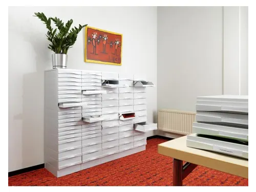 Inzetbak Djois halfhoog 30x122x168mm 1-vaks grijs
