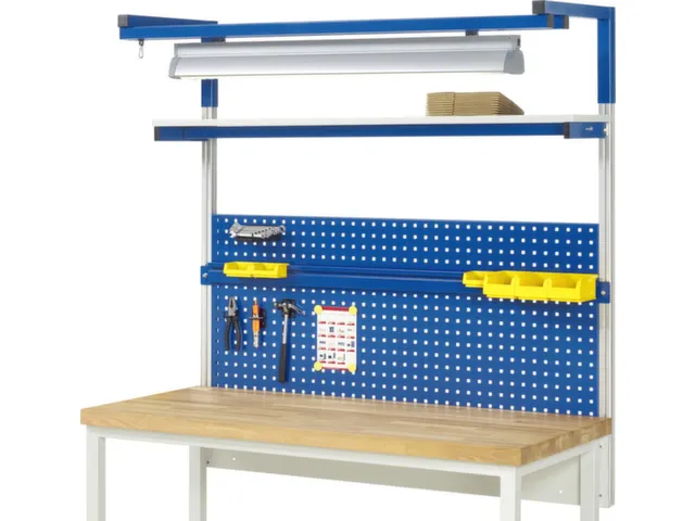 opbouwelement,v. werkbank,HxBxD 1380x1500x350mm,draagverm. 100kg,staal