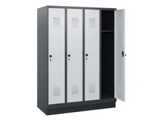 schoollocker,HxBxD 1630x1200x500mm,4vak,vak B 300mm,draaigrendel - 1
