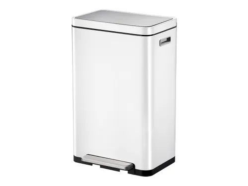 X-Cube pedaalemmer 30 Liter Wit Mat RVS