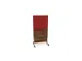 scheidingswand,HxB 1545x800mm,NP-tiepolo nut,BN4011-rood