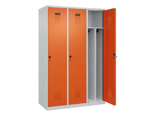 locker voor scheiding van kleding,HxBxD 1850x1200x500mm,3vak