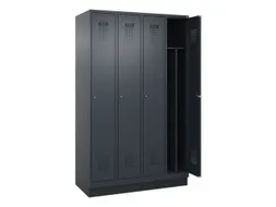 locker voor scheiding van kleding,HxBxD 1950x1200x500mm,4vak