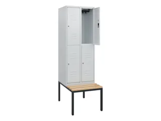 Dubbeldekse dekenkist,HxBxD 1950x600x815mm,2x2vak.,vak B 300mm - 2