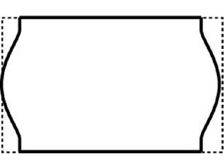Prijsetiket 16x26mm Open-Data S14/Sato Judo afneembaar wit - 2