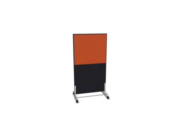 scheidingswand,HxB 1545x800mm,CC-zwart,BN3012-oranje