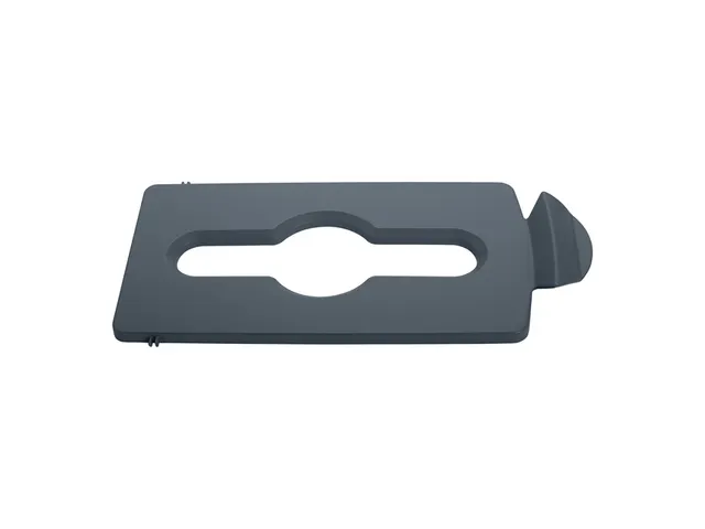 Deksel Rubbermaid Slim Jim Recyclestation inwerpopening voor gemengde
