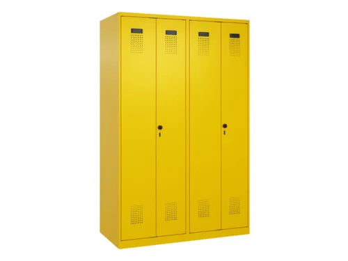 PBM-locker,HxBxD 1850x1200x500mm,4vak,vak B 300mm,draaigrendel