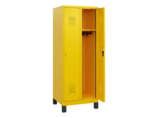 schoollocker,HxBxD 1630x600x500mm,2vak,vak B 300mm,cil.-slot,voeten - 1