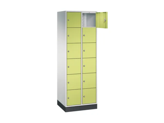 lockerkast,RAL 7035/RDS1108060,HxBxD 1950x620x500mm,2x6vakken