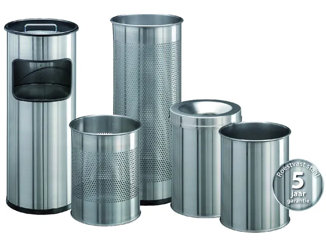 Poubelle-cendrier Durable 3373-23 Rond Inox
