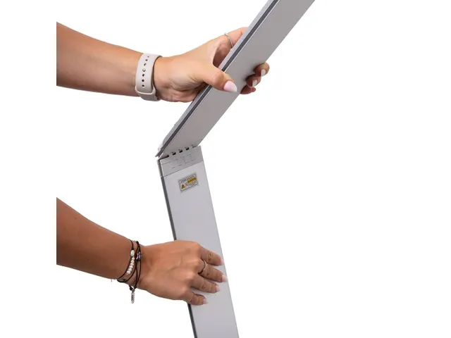 Bannerframe Brightbox Fold&Go 100x200cm LED verlicht Dubbelzijdig