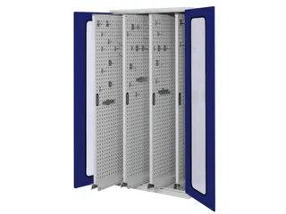 Verticale Uitschuifkast Venster 1950x1000x600mm 4legborden Ral5010 - 1