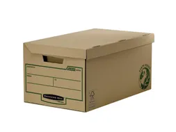 Opbergdoos R-kive Bankers Box Flip Top Maxi bruin 340x269x560mm