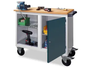 Werkplaatswagen 400kg Staalplaat Ral7035 Front Ral7035 - 2