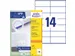 Etiquette Avery Zweckform 3477 105x41mm blanc 1400 pièces