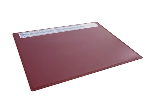 Schrijfonderlegger Rood 650x500 mm met transparant afdekvel PP