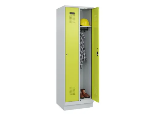 locker,HxBxD 1950x600x500mm,2vak,vak B 300mm,cil.-slot,sokkel