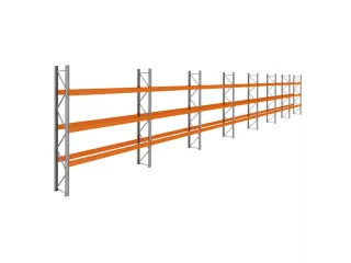 palletstelling,basis+6xaanbouw,HxBxD 3990x26000x750mm,vakl. 3400kg - 1