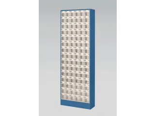Transparante Magazijnbakken 90Bakken Abs-Kunststof Corpus Ral5007 - 2