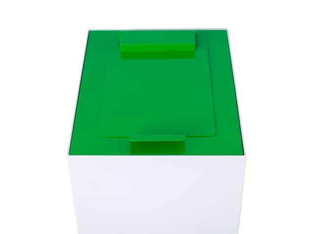 Top met klepdeksel voor modulaire afvalscheidingsunit Groen