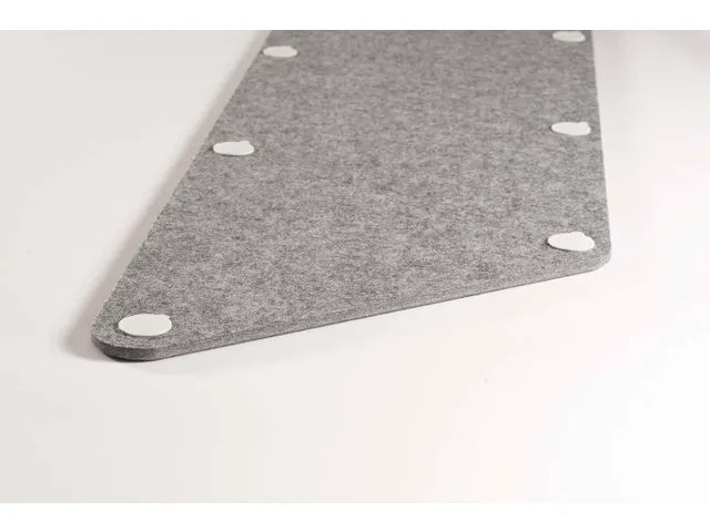 Akoestische PET-vilt parallellogram stroken donkergrijs 30x120cm 6 st