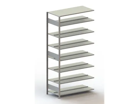 dossierstelling,aanbouwveld,HxBxD 2500x1256x636mm,vaklast 100kg