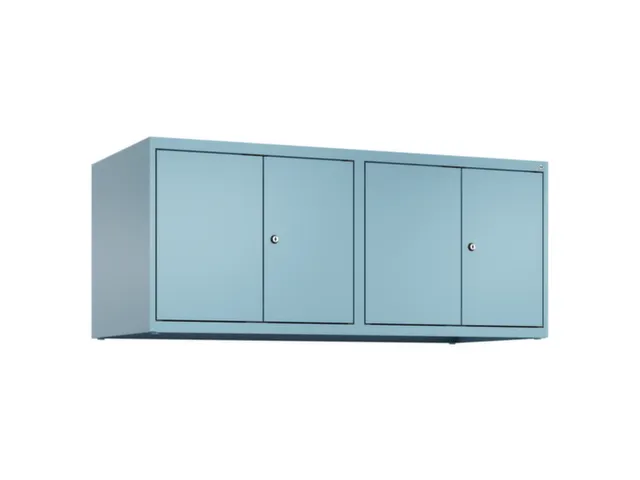 opzetkast,v. locker voor scheiding van kleding,4vak.,vak B 300mm