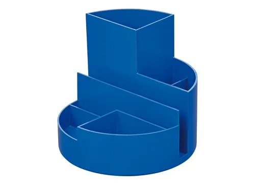 Pennenkoker MAUL roundbox Blauwe Engel recycled 6 vaks blauw