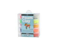 Klei Foam Clay basic 10 x 35gr 10 kleuren