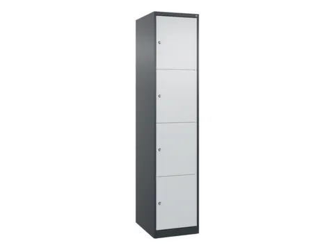 lockerkast,HxBxD 1850x400x500mm,1x4vakken,vak B 400mm,cil.-slot